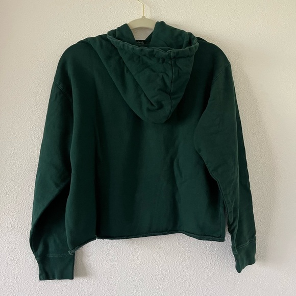 Brandy Melville Dark Green Hoodie Sweater - Picture 2 of 3